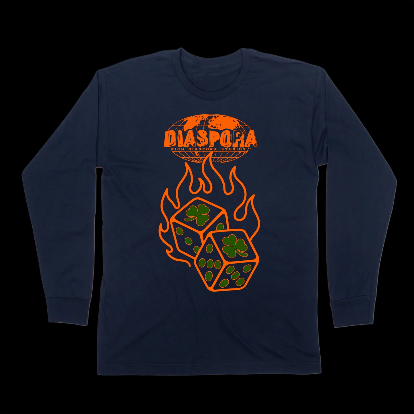 HOT STREAK LONG SLEEVE TEE — GREY