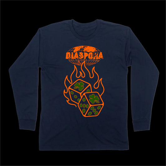 HOT STREAK LONG SLEEVE TEE — BLUE