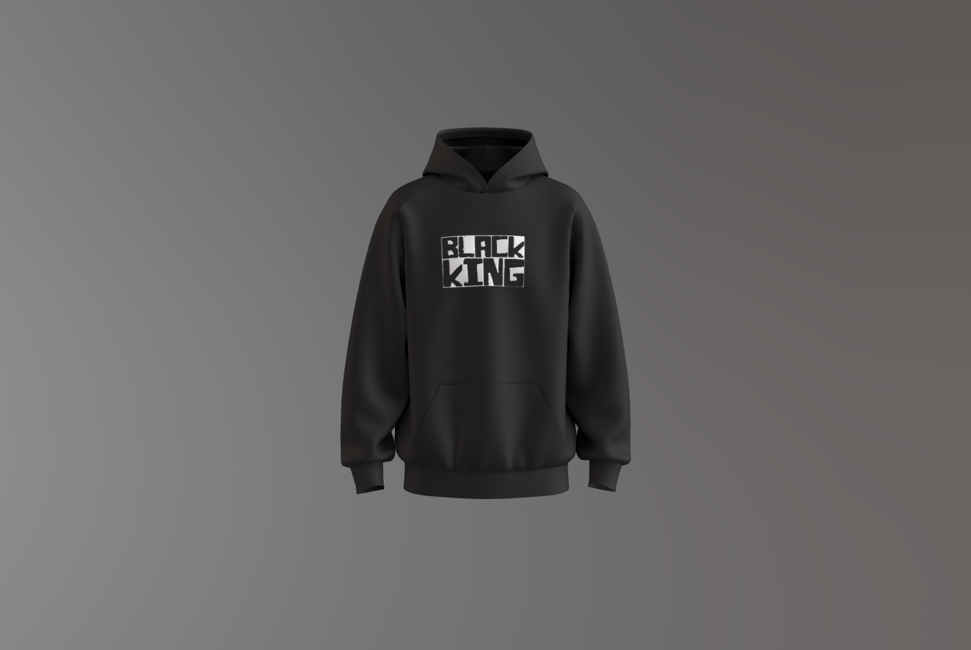 BLACK KING (HOODIE)